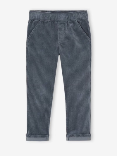 Jungen Cordhose mit Dehnbund, Bundweite verstellbar - schieferblau